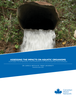 assessing the impacts on aquatic organisms