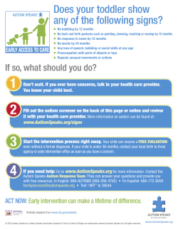 Does your toddler show any of the following signs?