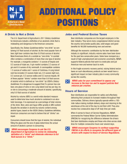 additional policy positions