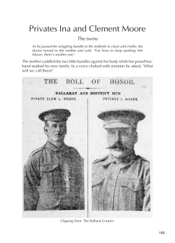 Privates Ina and Clement Moore.