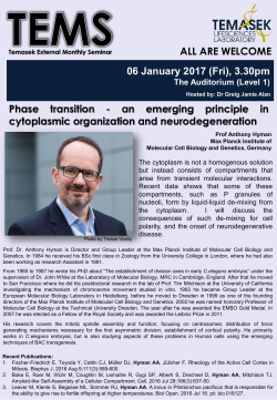 Read more - Institute of Molecular and Cell Biology