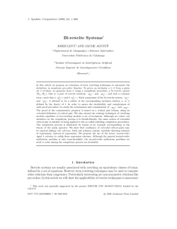 Bi-rewrite Systems