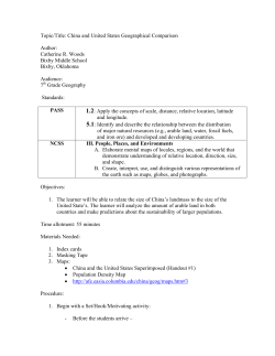 Topic/Title: China and United States Geographical
