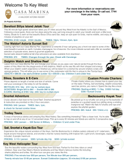 On Property Activities - Casa Marina, A Waldorf Astoria Resort
