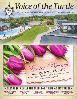 April 2017 - Turtle Point Yacht and Country Club