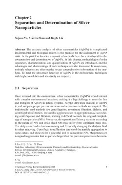 Separation and Determination of Silver Nanoparticles