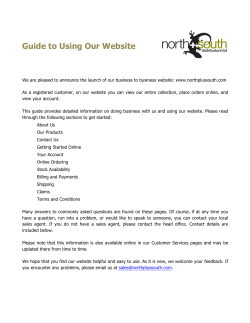 Guide to Using Our Website