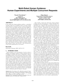 Multi-Robot Human Guidance: Human Experiments