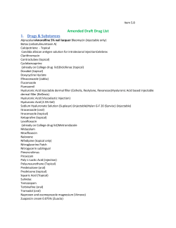 Amended List of Drugs