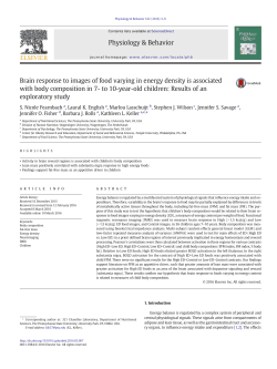 Brain response to images of food varying in energy