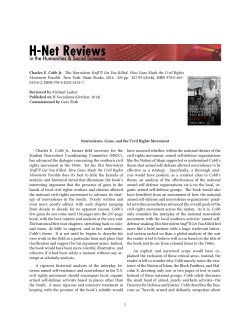 Nonviolence, Guns, and the Civil Rights Movement - H-Net