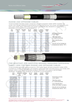 Technical Sheet - Cleveland Cable
