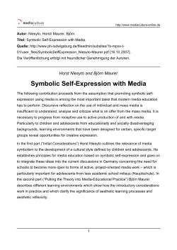 Symbolic Self-Expression with Media - Support-Netz