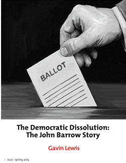 The Democratic Dissolution: The John Barrow Story