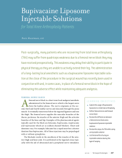 Bupivacaine Liposome Injectable Solutions