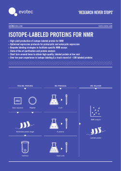 isotope-labeled proteins for nmr