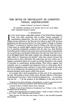 The Myth of Neutrality in Constitutional Adjudication