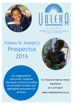 Click on link: Vuleka Boys School Prospectus
