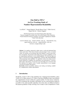 One Half or 50%? An Eye-Tracking Study of Number Representation