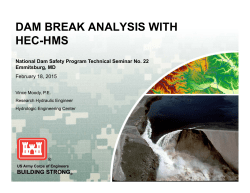 DAM BREAK ANALYSIS WITH HEC-HMS
