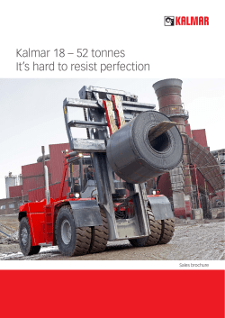 Kalmar 18 &ndash; 52 tonnes It`s hard to resist perfection