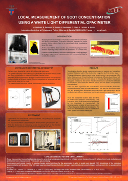 local measurement of soot concentration using a white light