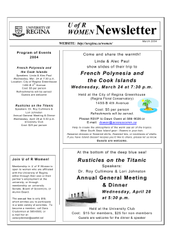 March 2004 - University of Regina