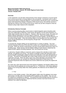 Measuring Doppler Shift Using Sound