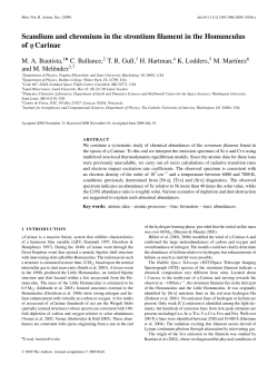 Scandium and chromium in the strontium