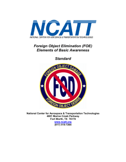 NCATT FOE Standard - ASTM International