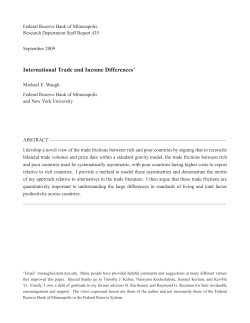 International Trade and Income Differences
