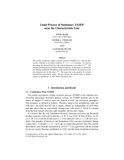 Limit Process of Stationary TASEP near the