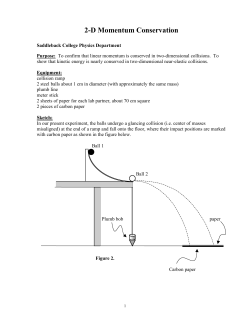 2-D Momentum Conservation