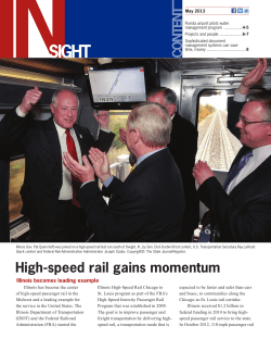 High-speed rail gains momentum - Hanson Professional Services Inc.