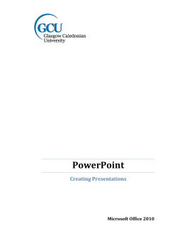 PowerPoint - Glasgow Caledonian University