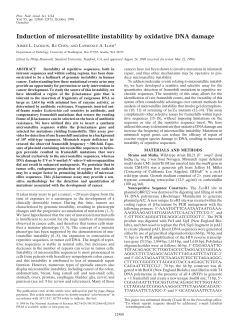 Induction of microsatellite instability by oxidative DNA damage