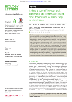 Is there a trade-off between peak performance and performance