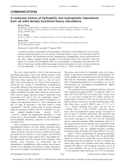 A molecular picture of hydrophilic and hydrophobic interactions from