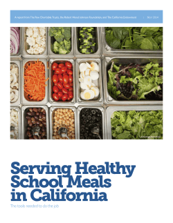 Serving Healthy School Meals in California