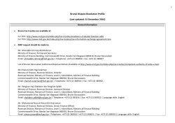 Brunei Dispute Resolution Profile (Last updated: 31