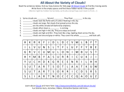 All About the Variety of Clouds!