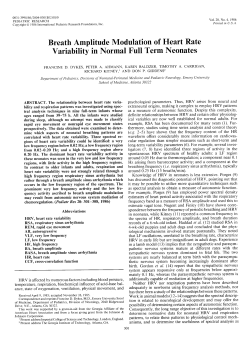 Breath Amplitude Modulation of Heart Rate Variability in Normal Full