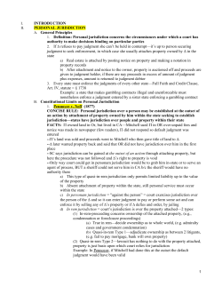 introduction personal jurisdiction a.