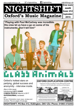 Nightshift - Oxford`s Music Online