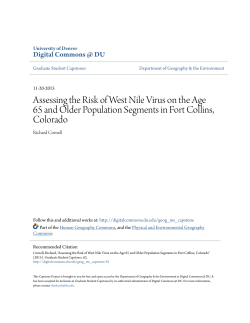 Assessing the Risk of West Nile Virus on the Age 65 and Older