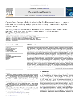Chronic benzylamine administration in the drinking water improves