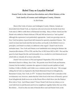 Daniel York family history