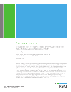 The contract waterfall