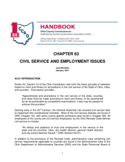 chapter 63 civil service and employment issues