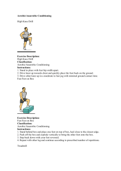 Aerobic/Anaerobic Conditioning High Knee Drill Exercise